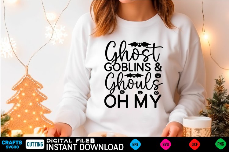 Halloween Svg Design,Halloween Quotes Spooky Halloween T-Shi example image 1