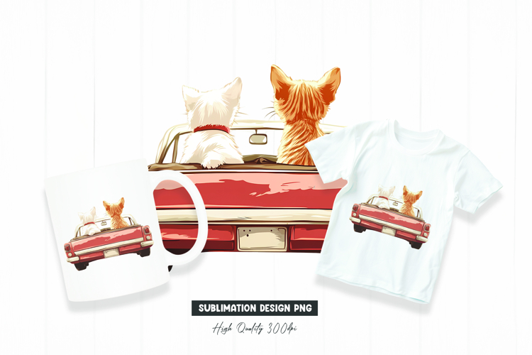 Cozy Cat Stack Pet Gift Sublimation for Mugs and Apparel