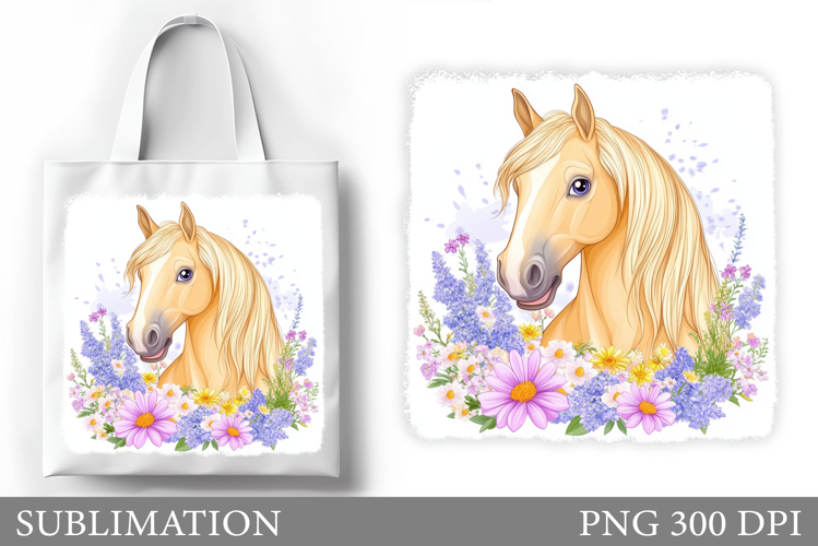 Horse Tote Bag Sublimation. Cute Horse Sublimation