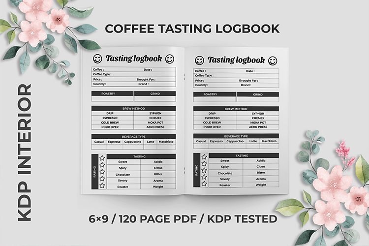 Coffee Tasting Logbook KDP Interior
