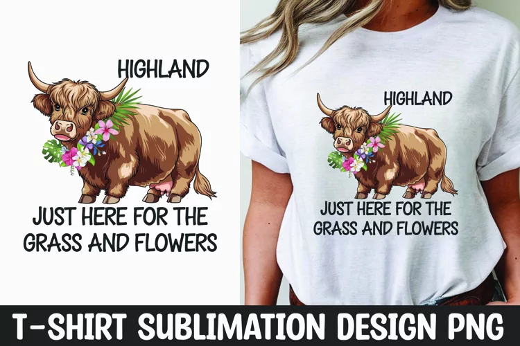Highland quote t-shirt sublimation design png