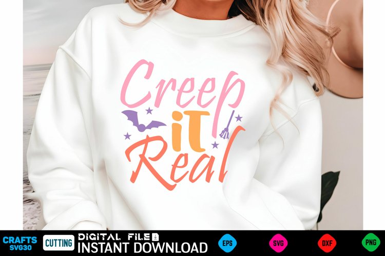 Halloween Svg Design,Halloween Quotes Spooky Halloween T-Shi example image 1