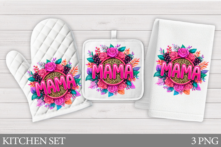 Mothers Day Oven Mitt Design. Mothers Day Kitchen Towel