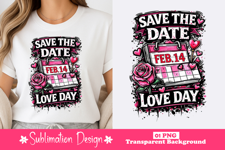 Save the Date Love Clipart PNG