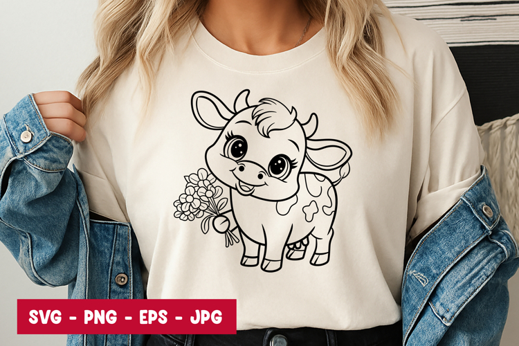Baby Cow Svg Image 12