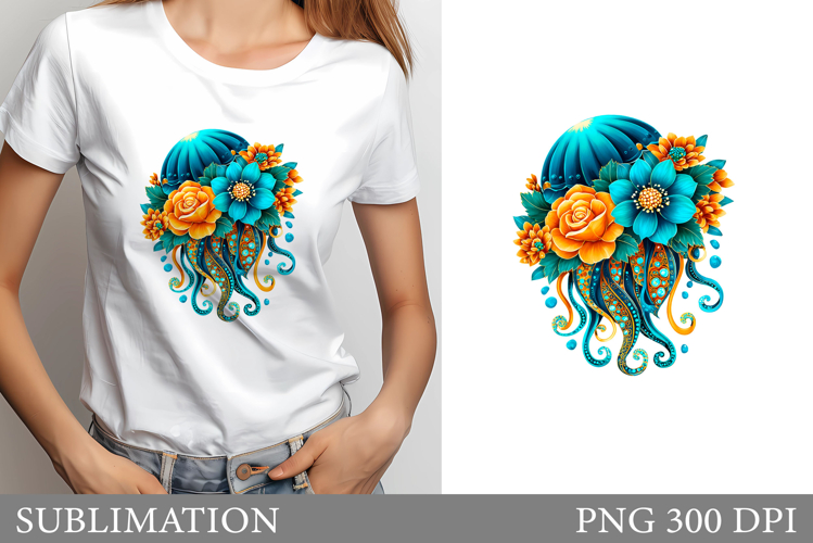Jellyfish T-Shirt Sublimation. Jellyfish Sublimation