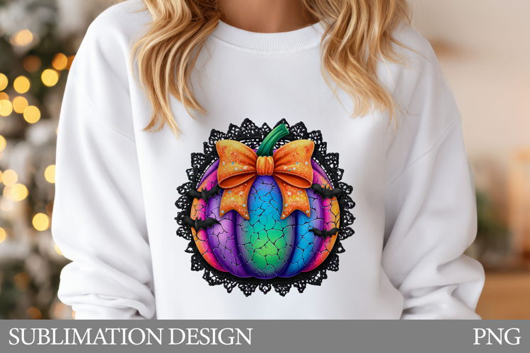 Halloween Pumpkin T-Shirt Design. Pumpkin Sublimation