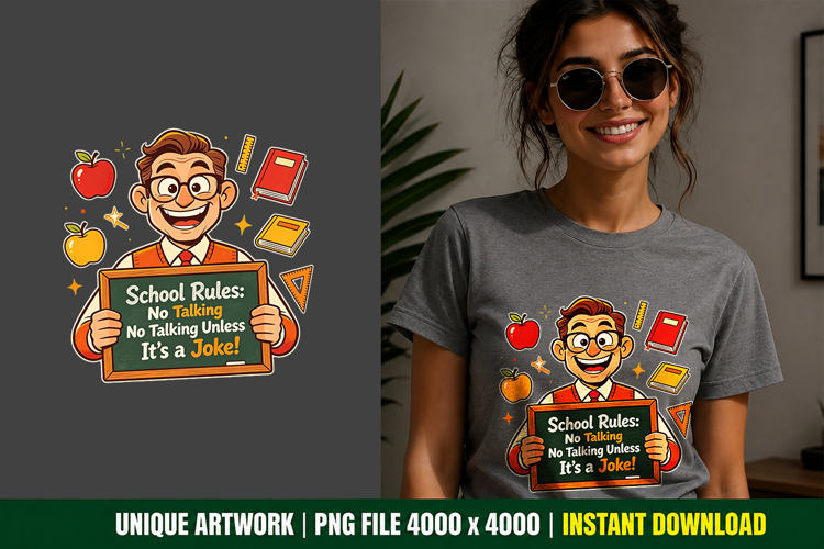 Classroom Humor PNG Sublimation Faculty Print