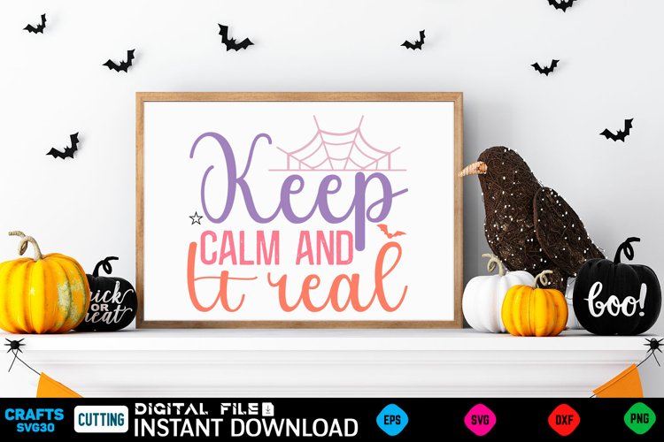 Halloween Svg Design,Halloween Quotes Spooky Halloween T-Shi example image 1