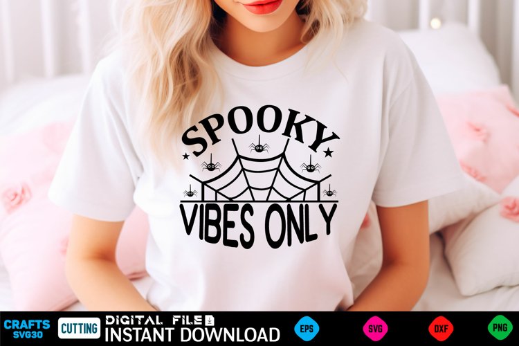 Halloween Svg Design,Halloween Quotes Spooky Halloween T-Shi example image 1