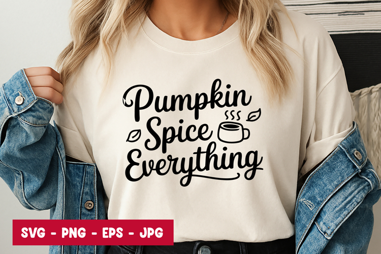 Pumpkin Spice Text SVG PNG
