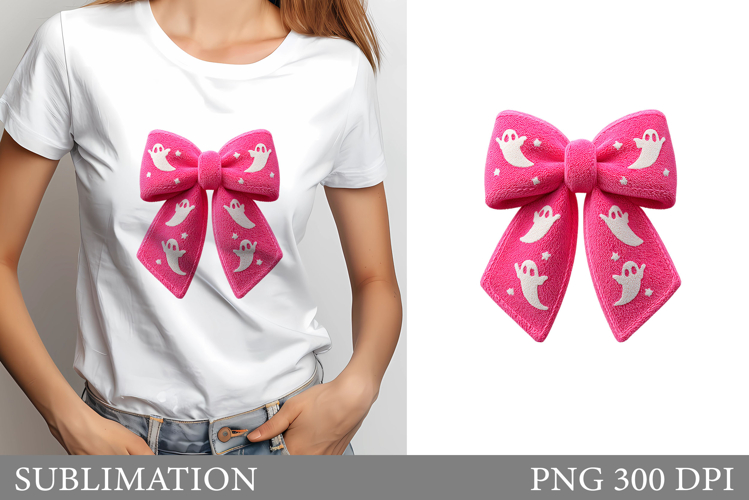 Halloween Bow Sublimation. Halloween Bow T-Shirt Design example image 1