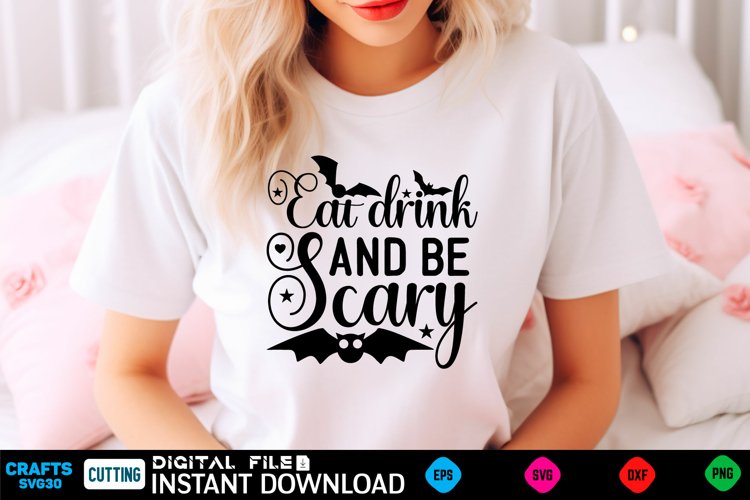 Halloween Svg Design,Halloween Quotes Spooky Halloween T-Shi example image 1