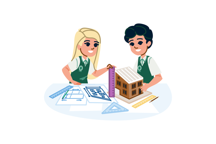 School Vector Image 13