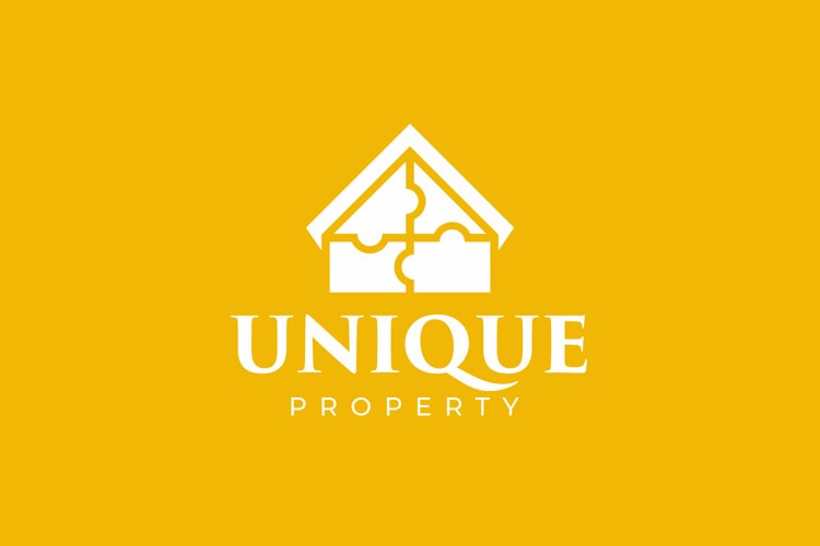 Puzzle House Logo Template example image 1