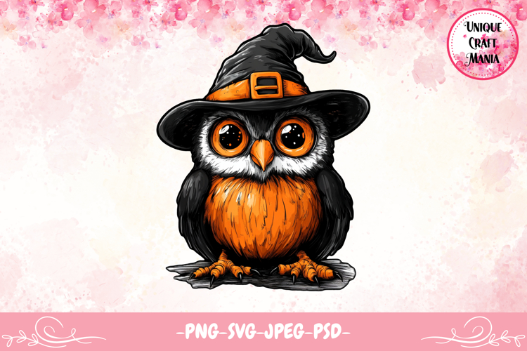 Halloween Cartoon Owl Design