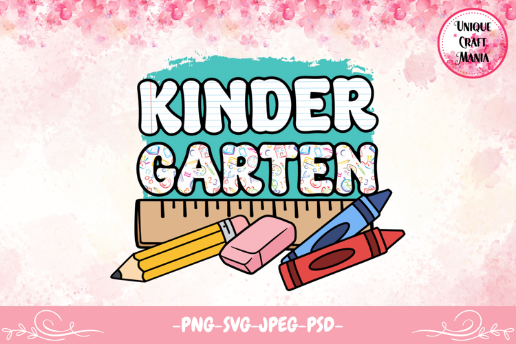 Kindergarten School Supplies Design