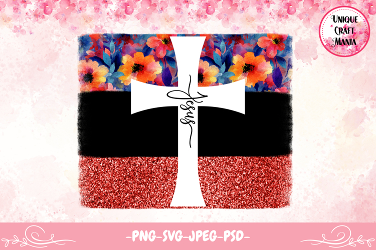 Jesus Cross Sublimation Design