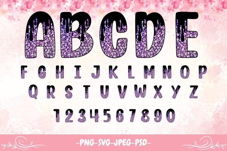 Skulls And Bones Alphabet