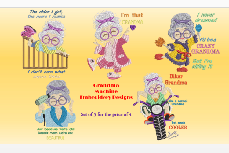 Grandma B - Bundle - Machine Embroidery Designs