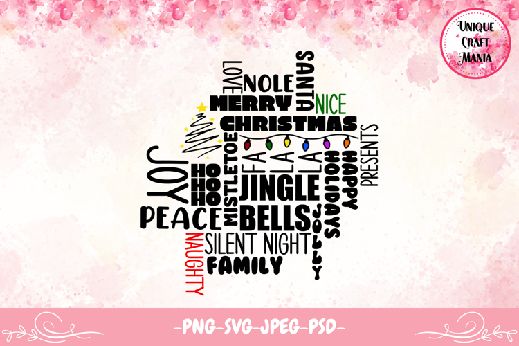 Christmas Words Design