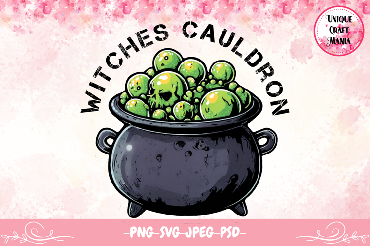 Witches Cauldron Design, Witch, Halloween
