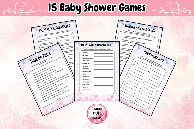 Winter Snowflake Baby Show Games