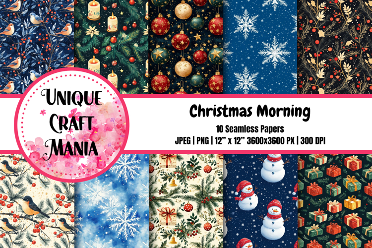 Christmas Morning Seamless Pattern