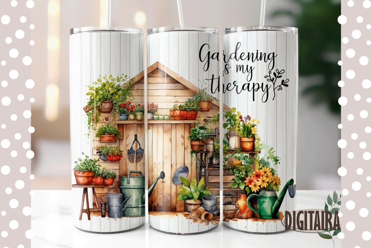 Gardening Is My Therapy Coffee Mug Funny Plant Lover TS12