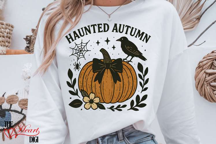 Haunted Autumn PNG, Fall Pumpkin PNG, Fall Png