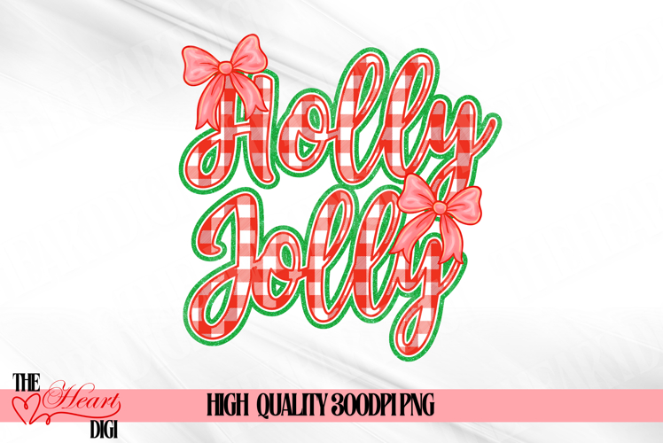 Red Holly Jolly Christmas PNG, Green Christmas Festive PNG