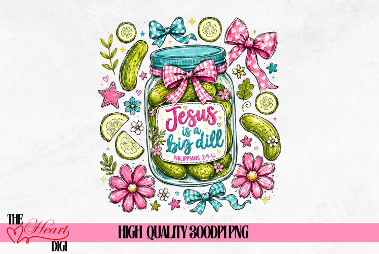 Jesus is a Big Dill PNG, Funny Christian Pickles & Jesus PNG