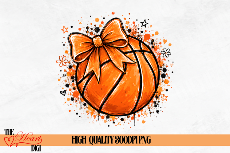 Coquette Basketball Ball Png, Basketball Game Day Png