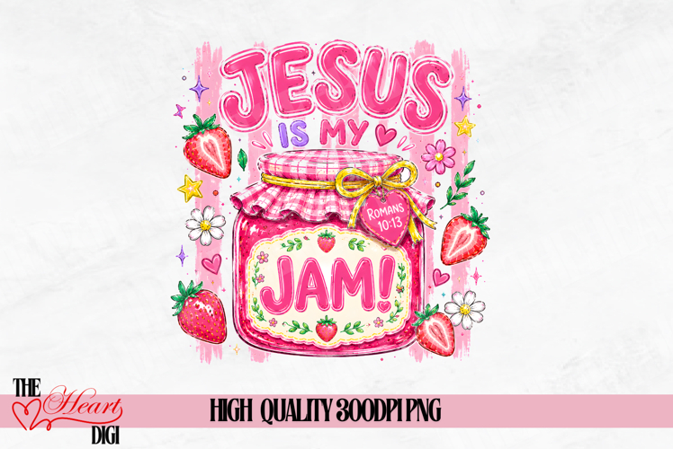 Jesus Is My Jam PNG, Christian Preppy Summer Religious PNG