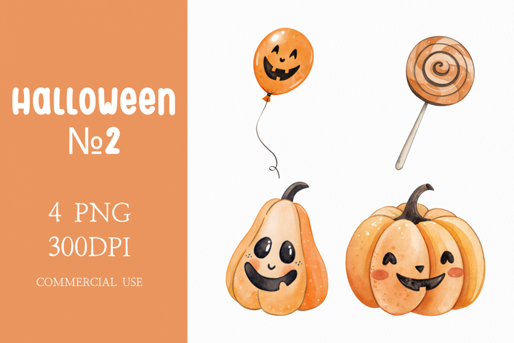 Kawaii Halloween Clipart Collection