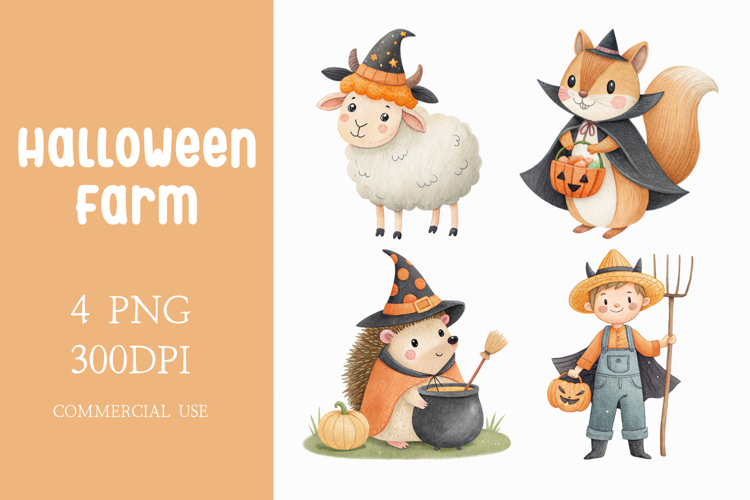 Halloween Animals in Costumes