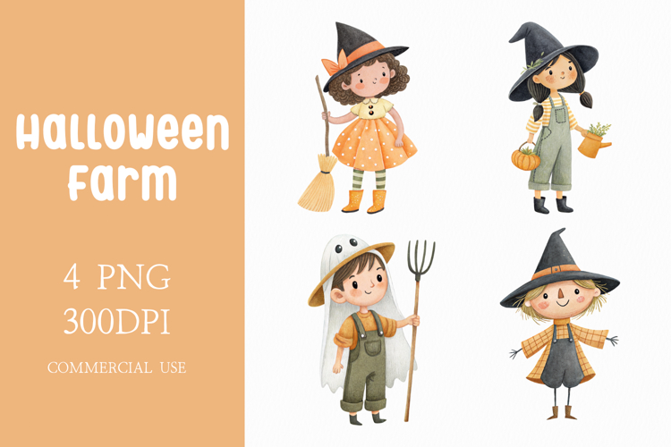 Farmyard Halloween Characters