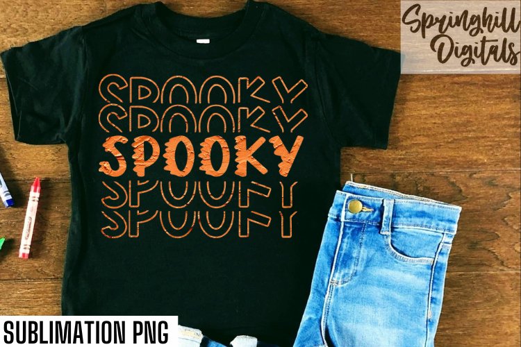 Spooky Halloween Png Files for Shirts | Sublimation Designs