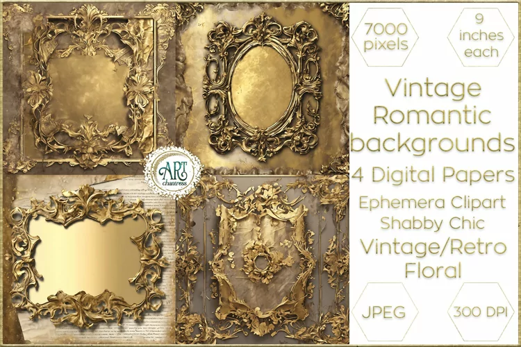 Victorian Ecru Scrapbook digital papers soft textures shabby