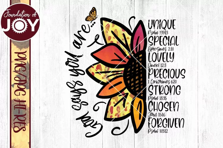 God says you are sublimation, Sunflower png, Christian png