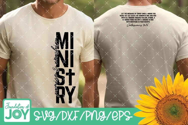 Praise and Worship Ministry svg, Bible Verse svg