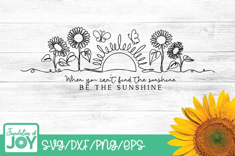 When you cant find the sunshine be the sunshine, Lin art