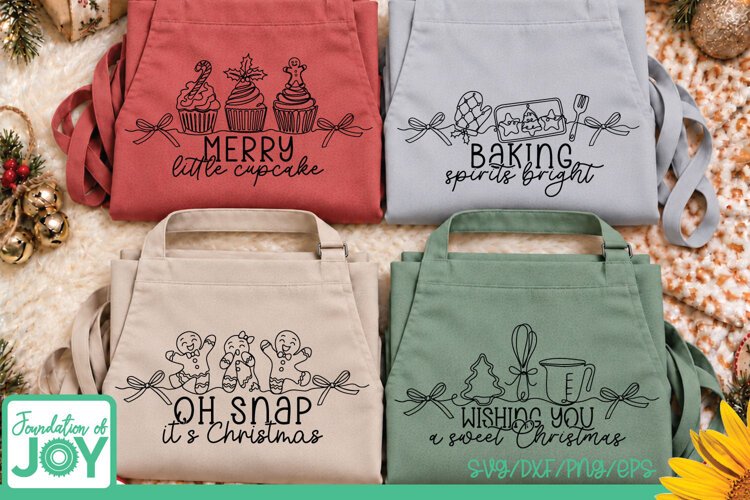 Christmas Baking png, Continuous Line art, Christmas png example image 1