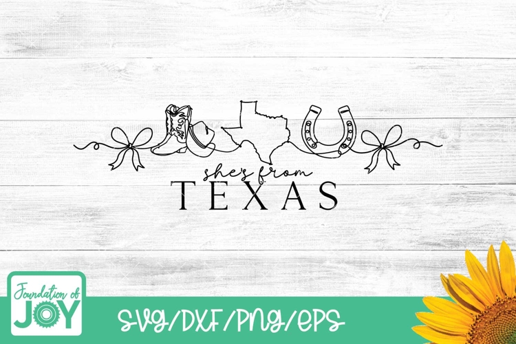 Shes from Texas svg, continuous line art, trendy texas png