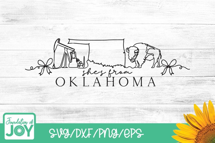 Shes from Oklahoma svg, continuous line art, cowgirl png