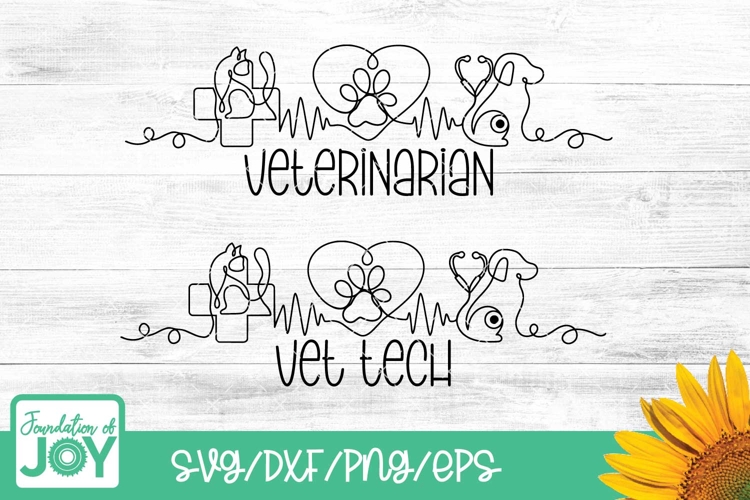 Veterinarian svg, Vet Tech png, continuous line art, vet png