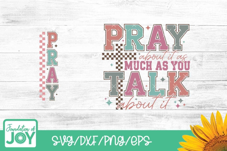 Pray about it before you talk about it png, christian shirt