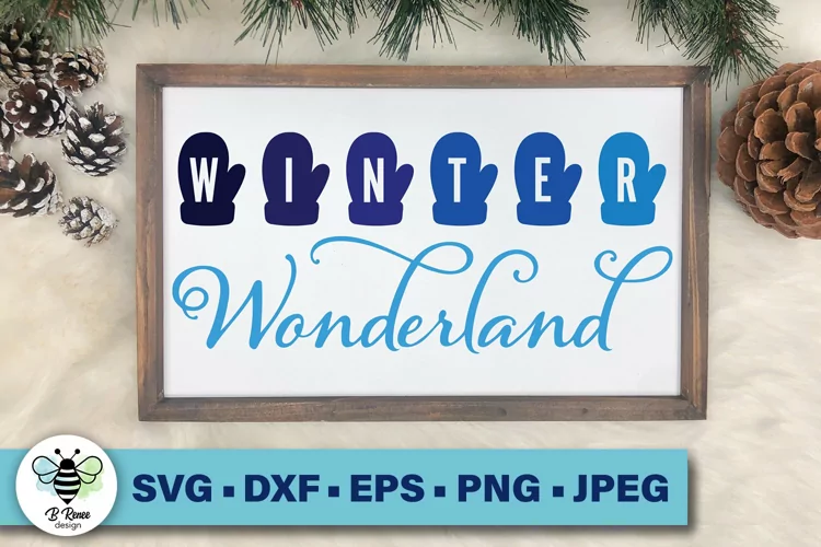 Winter Wonderland SVG | Mittens SVG | Winter Printable