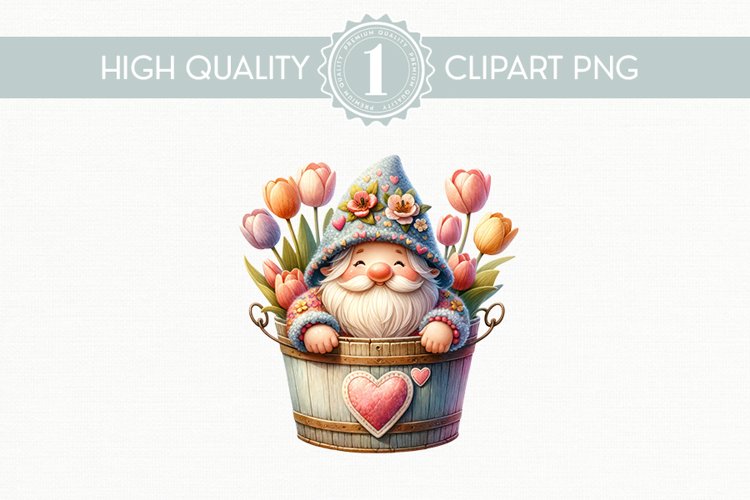 Cute Gnome Clipart Image 9