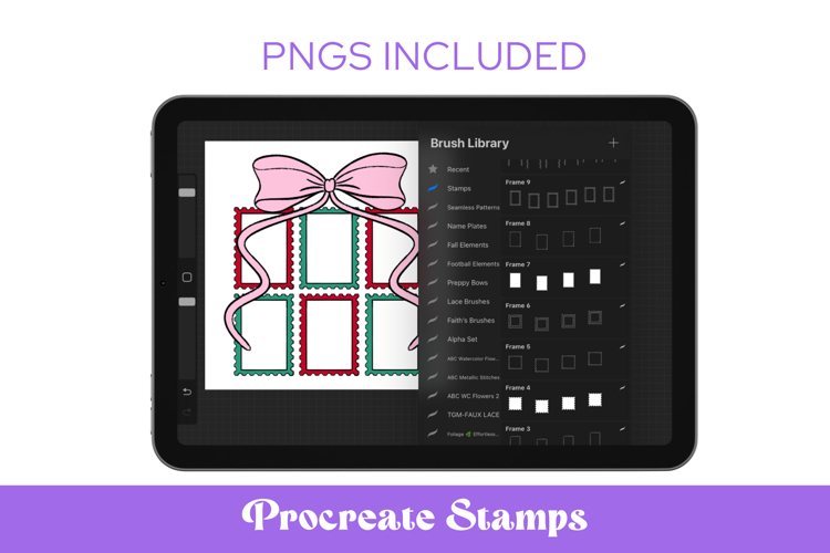 Postage Stamp Procreate Stamps